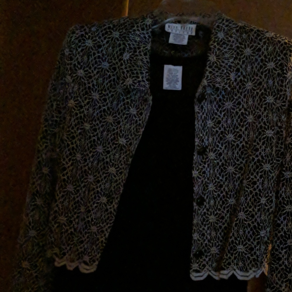 long sleeve velvet dress, with jacket